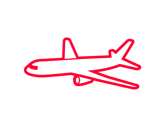 Reisen mit dem Flugzeug